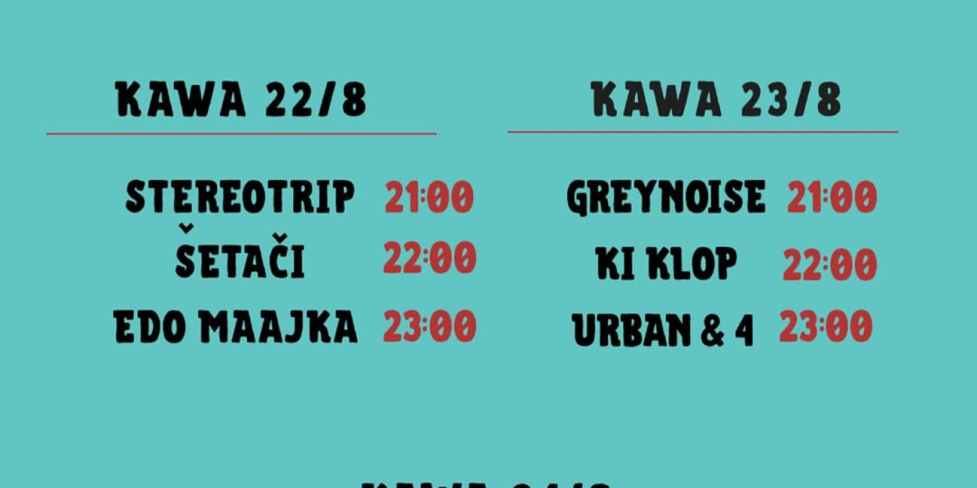 Raspored kawa festa 2025